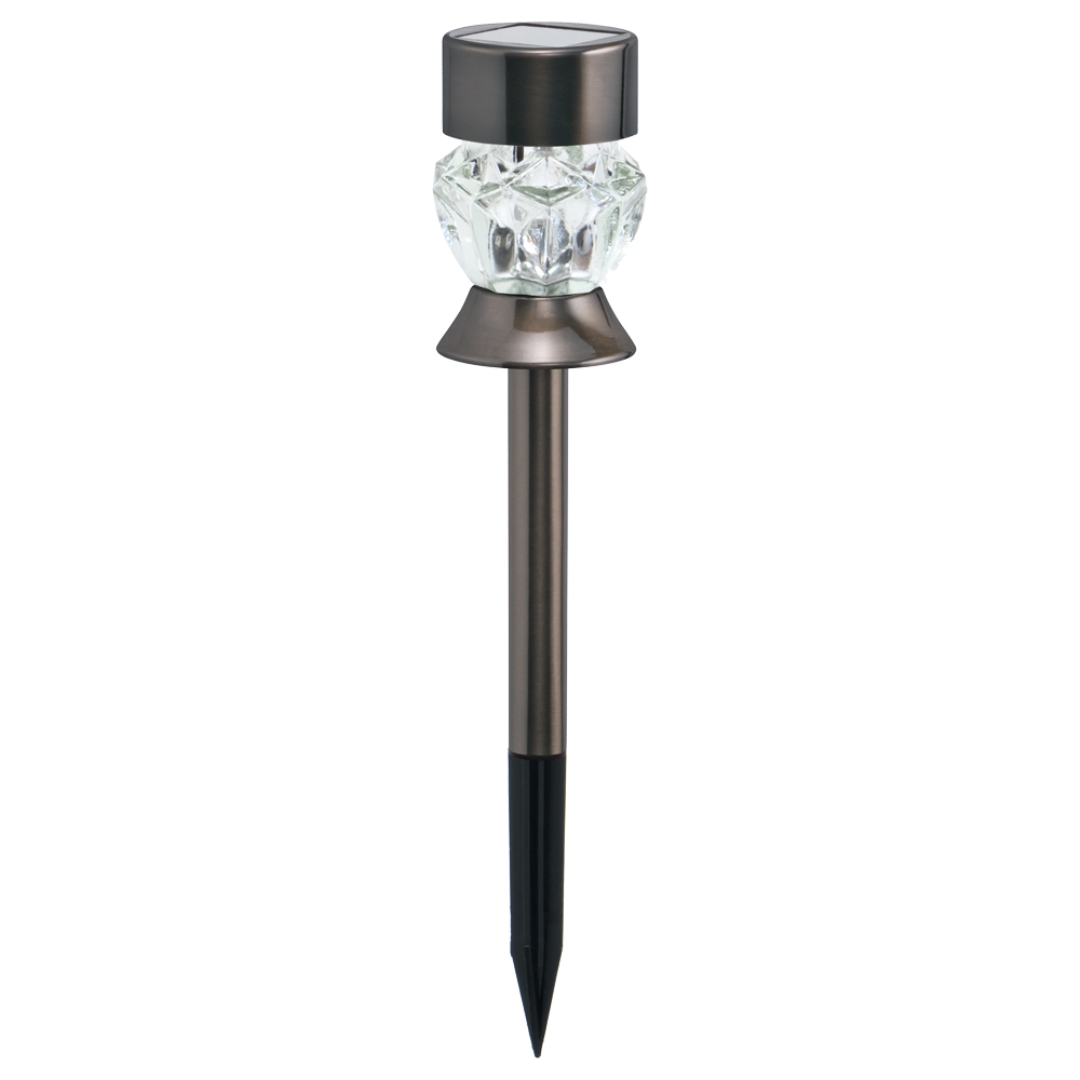 2WAYダイヤモンドカットソーラーライト キャンドル＆ホワイト