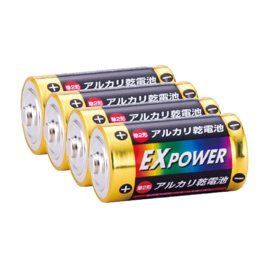 アルカリ乾電池EXPOWER単二型4本パック 1箱(48セット)