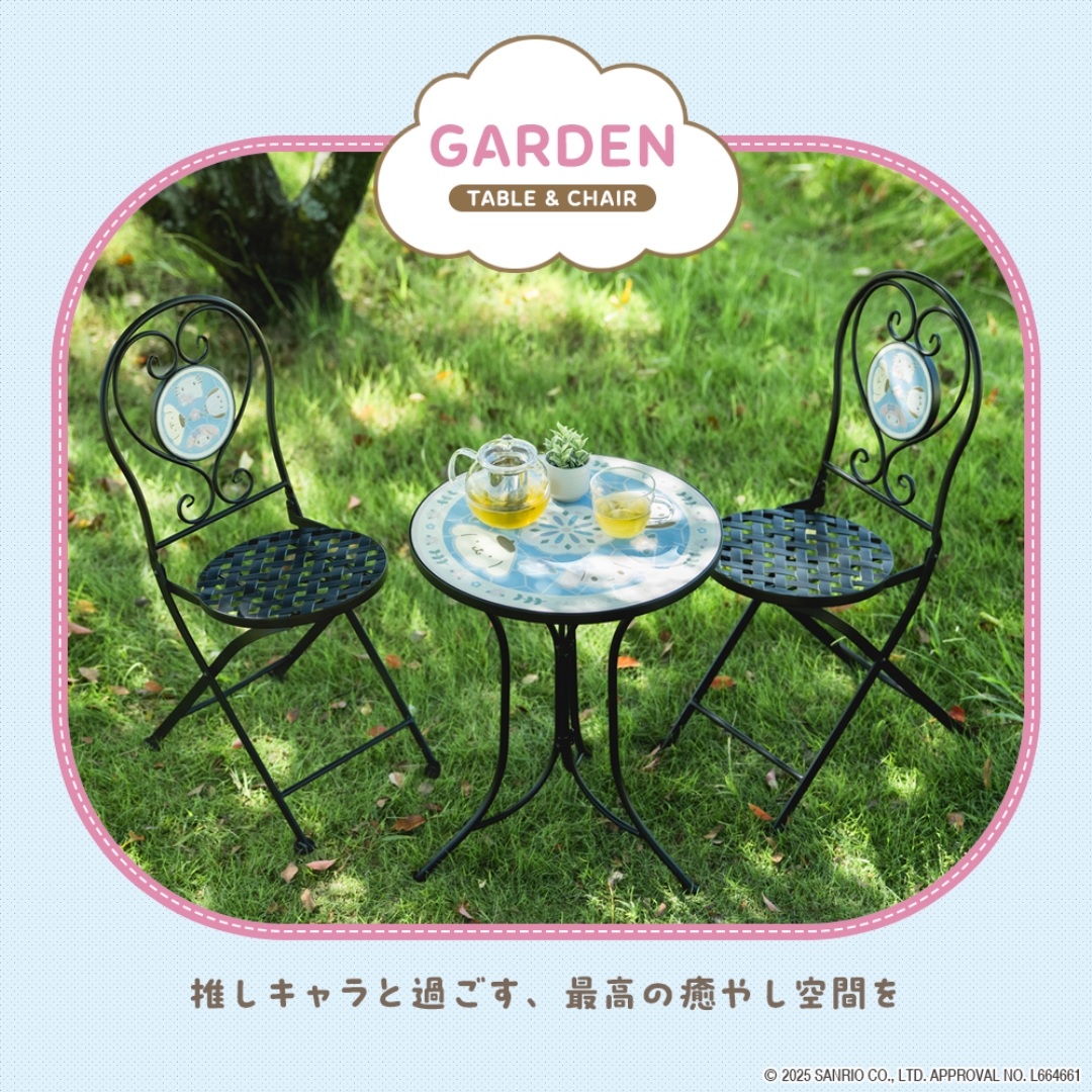 折りたたみタイルチェアフラワーガーデン