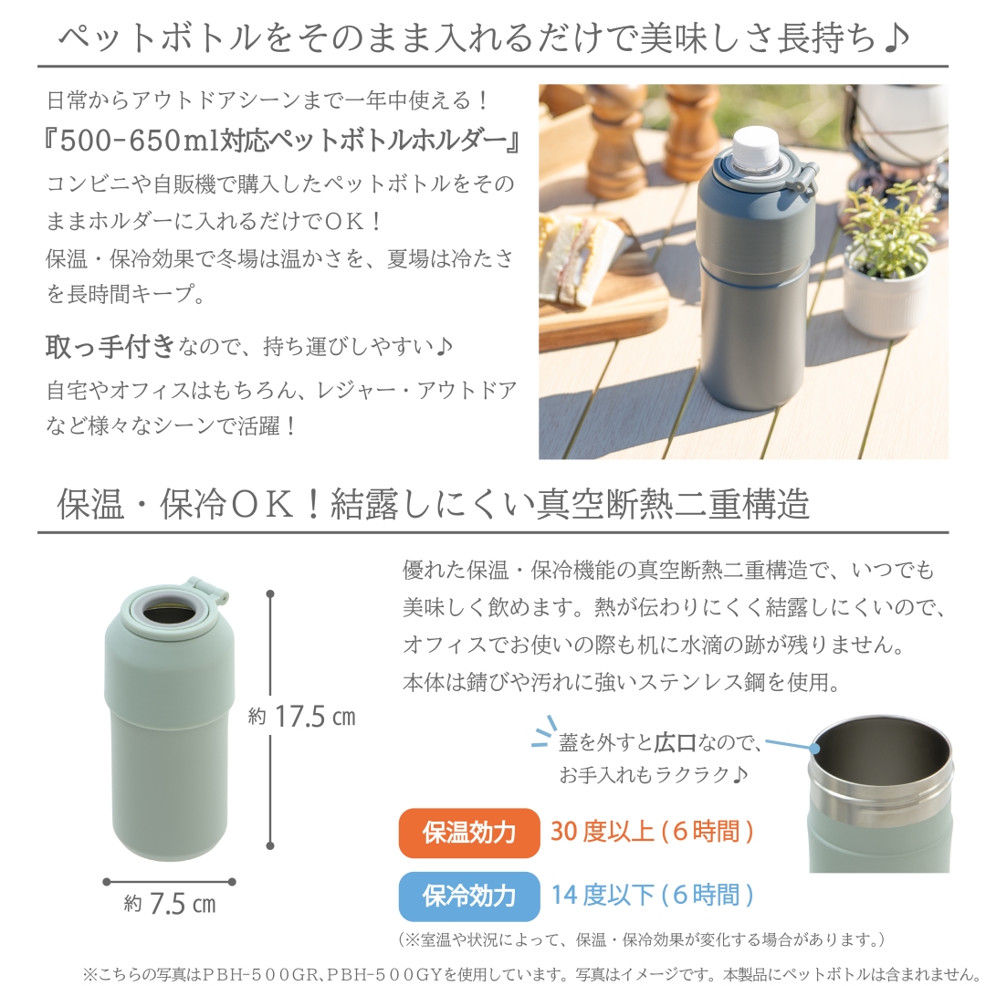 500-650ML対応ペットボトルホルダーBK