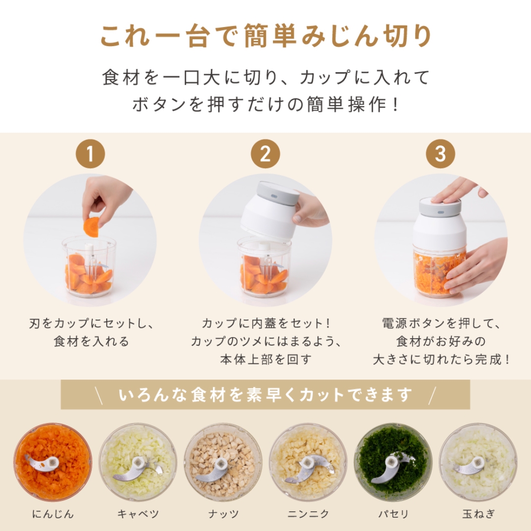 電動みじん切りカッター