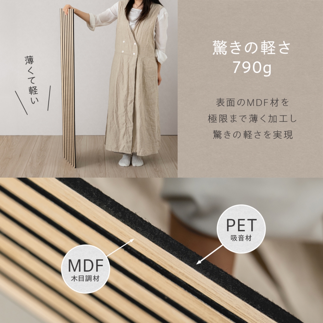 軽量吸音パネル1230NA 4枚入