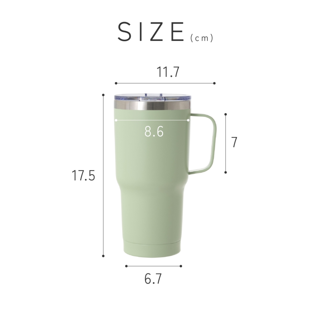 取っ手付きタンブラー500ml PI