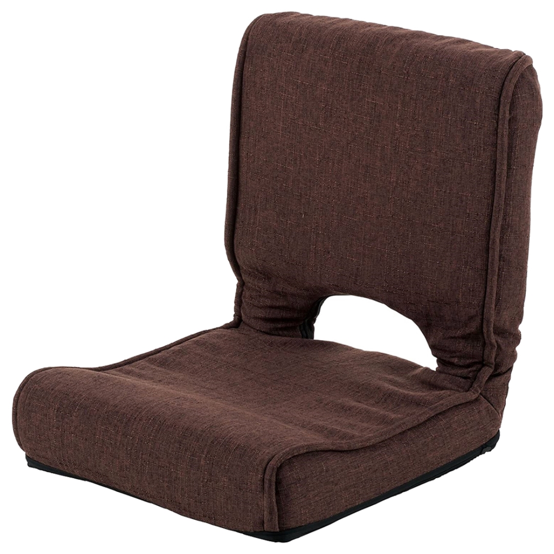 低反発コンパクト座椅子ブラウン