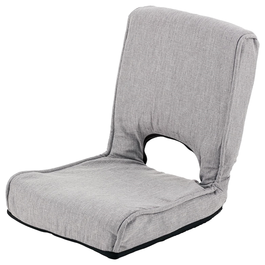 低反発コンパクト座椅子グレー