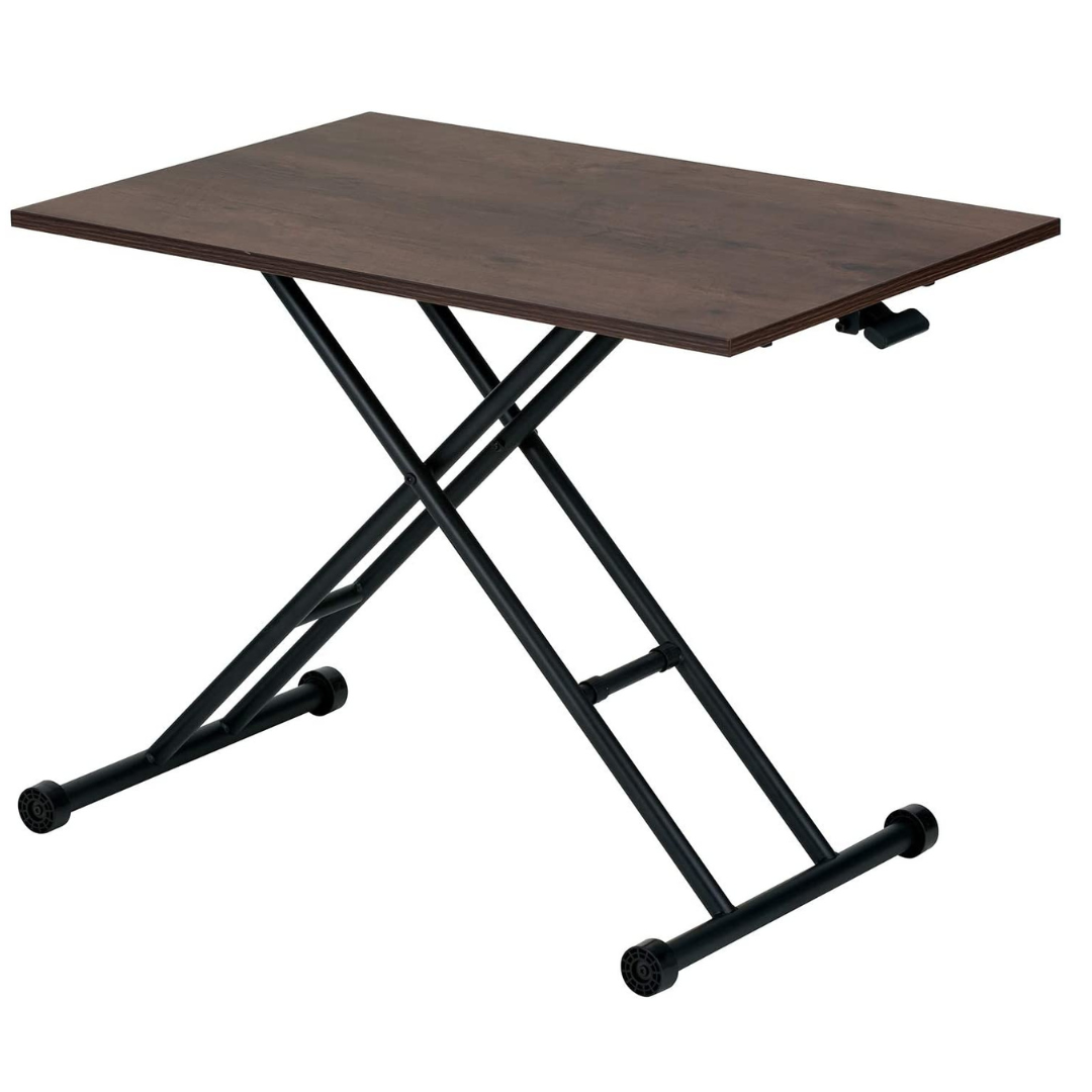 ガス圧昇降式テーブル 9060 ブラウン