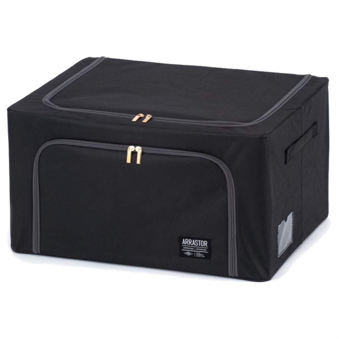 積み重ねできるストレージボックス55L ブラック