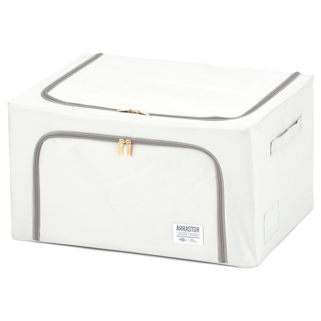 積み重ねできるストレージボックス55L ホワイト