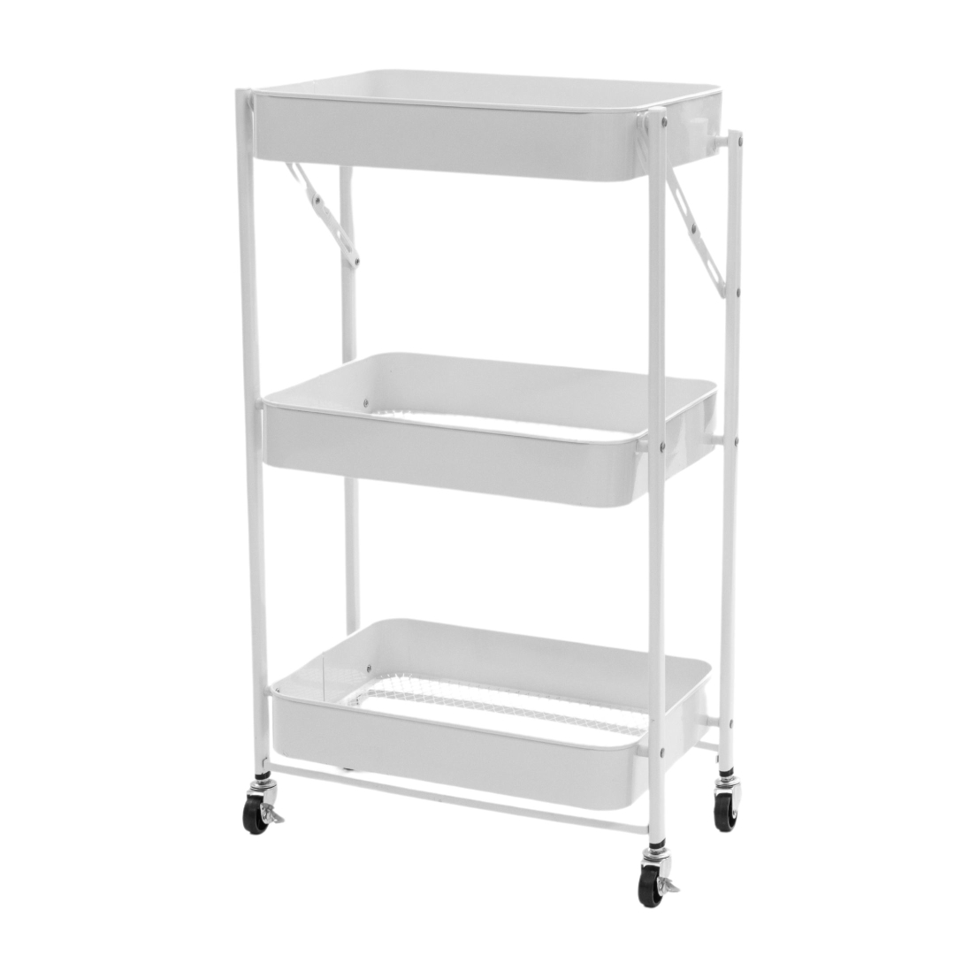 折りたためるワゴン ホワイト