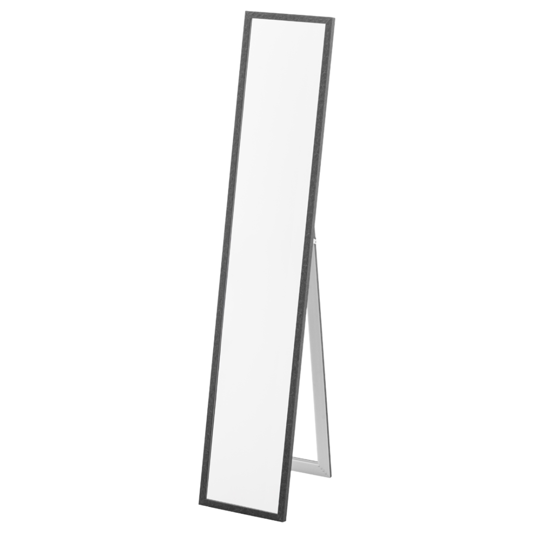 スタンドミラー40 ストーン調BK