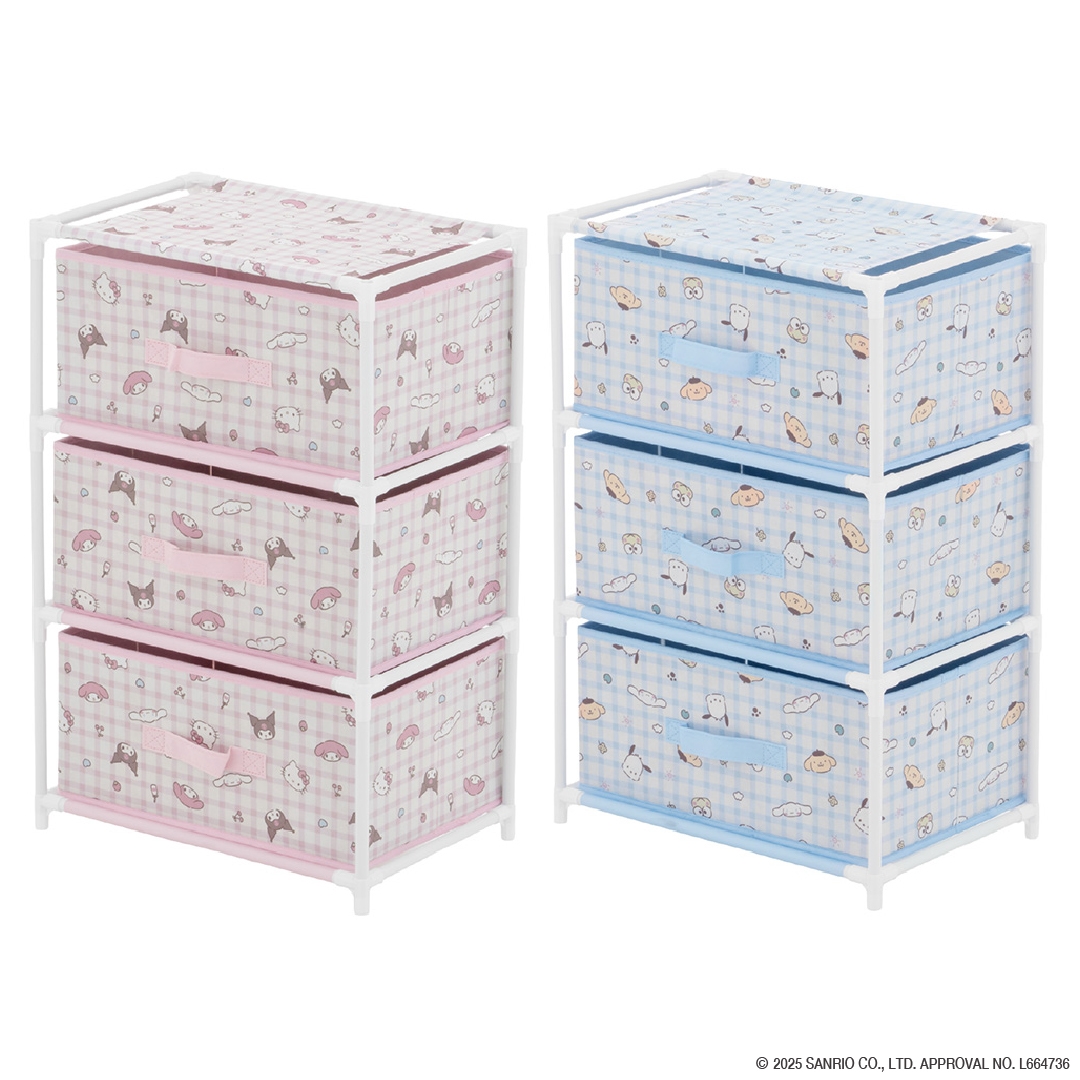 ランドリーチェスト3段 アソート