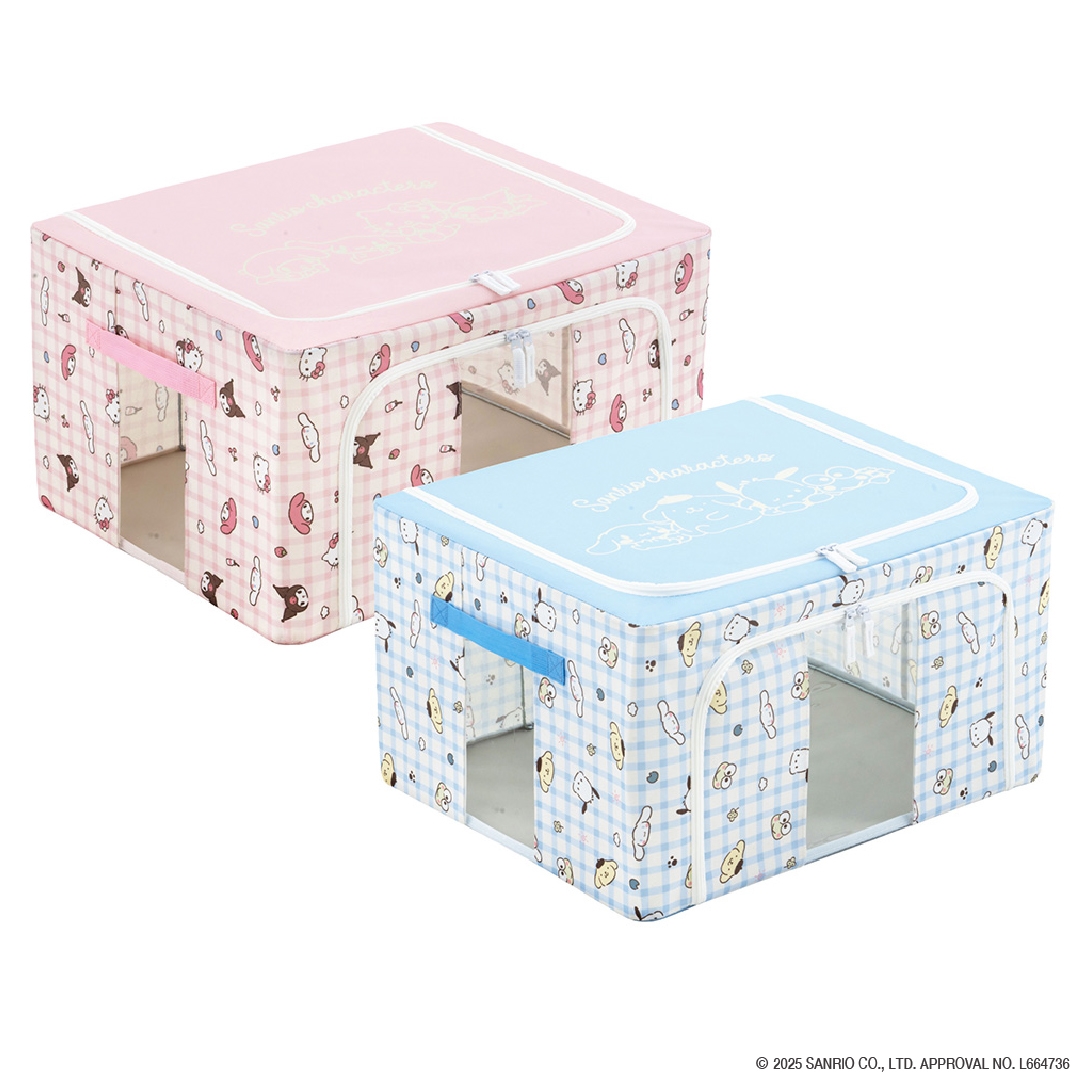 積み重ねできる 窓付き収納ボックス アソート