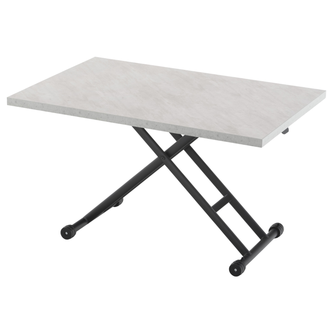 ガス圧昇降式テーブル 大理石柄