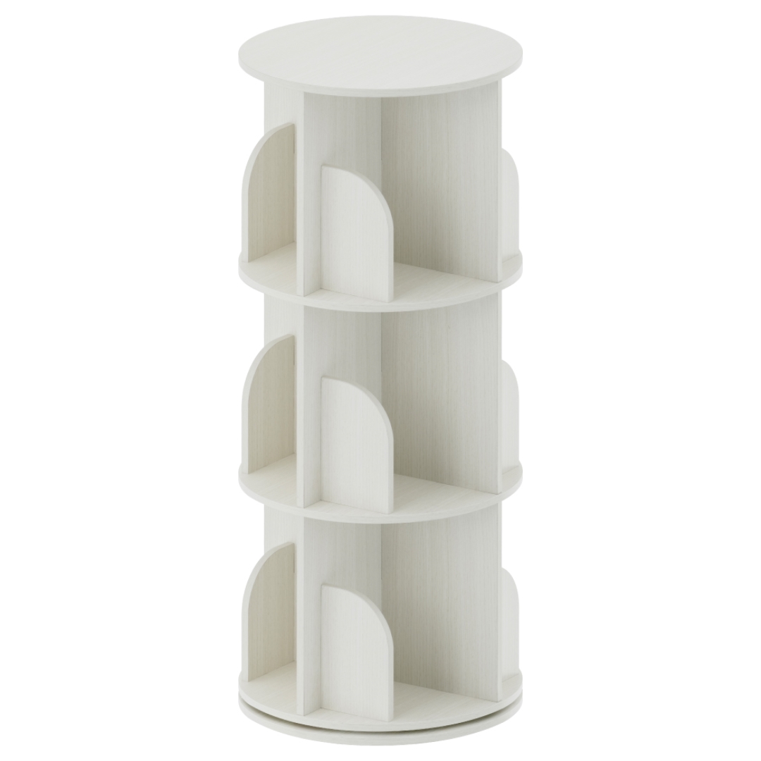 本屋さんみたいな回転本棚3段