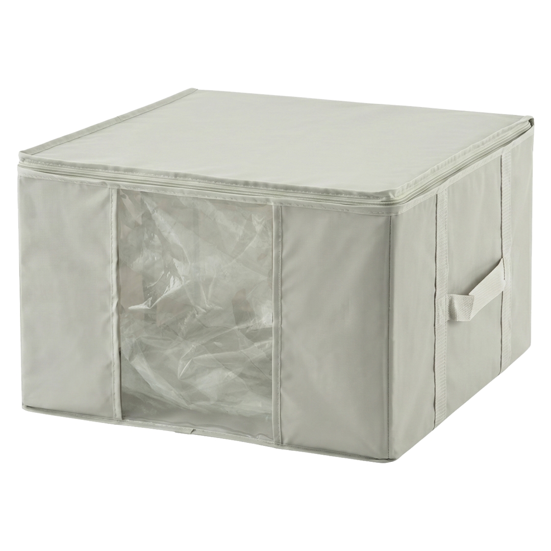 圧縮できる窓付き収納BOX S