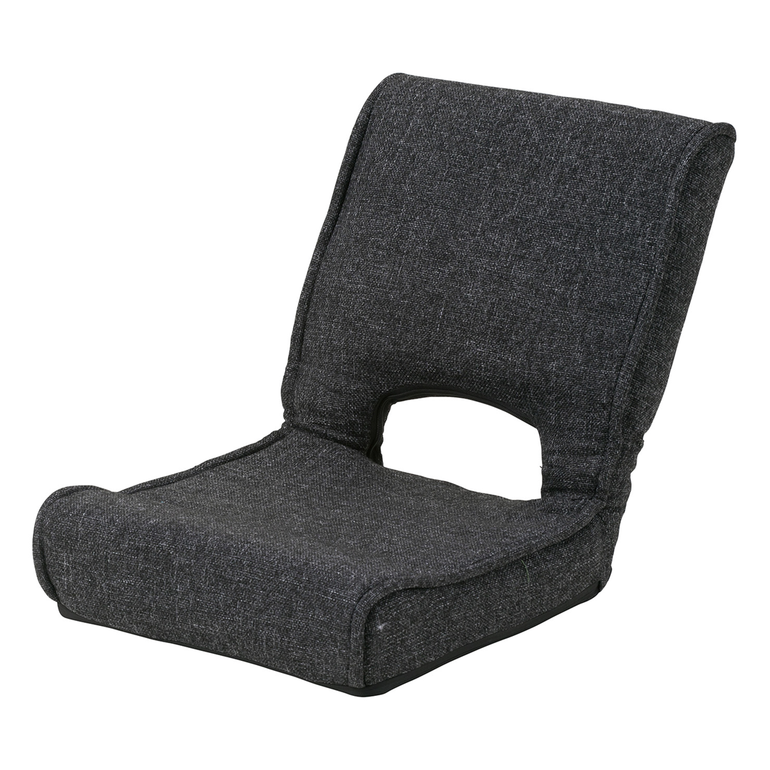 低反発コンパクト座椅子ブラック