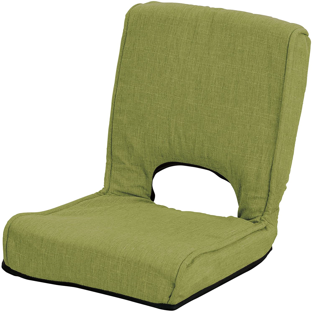低反発コンパクト座椅子グリーン