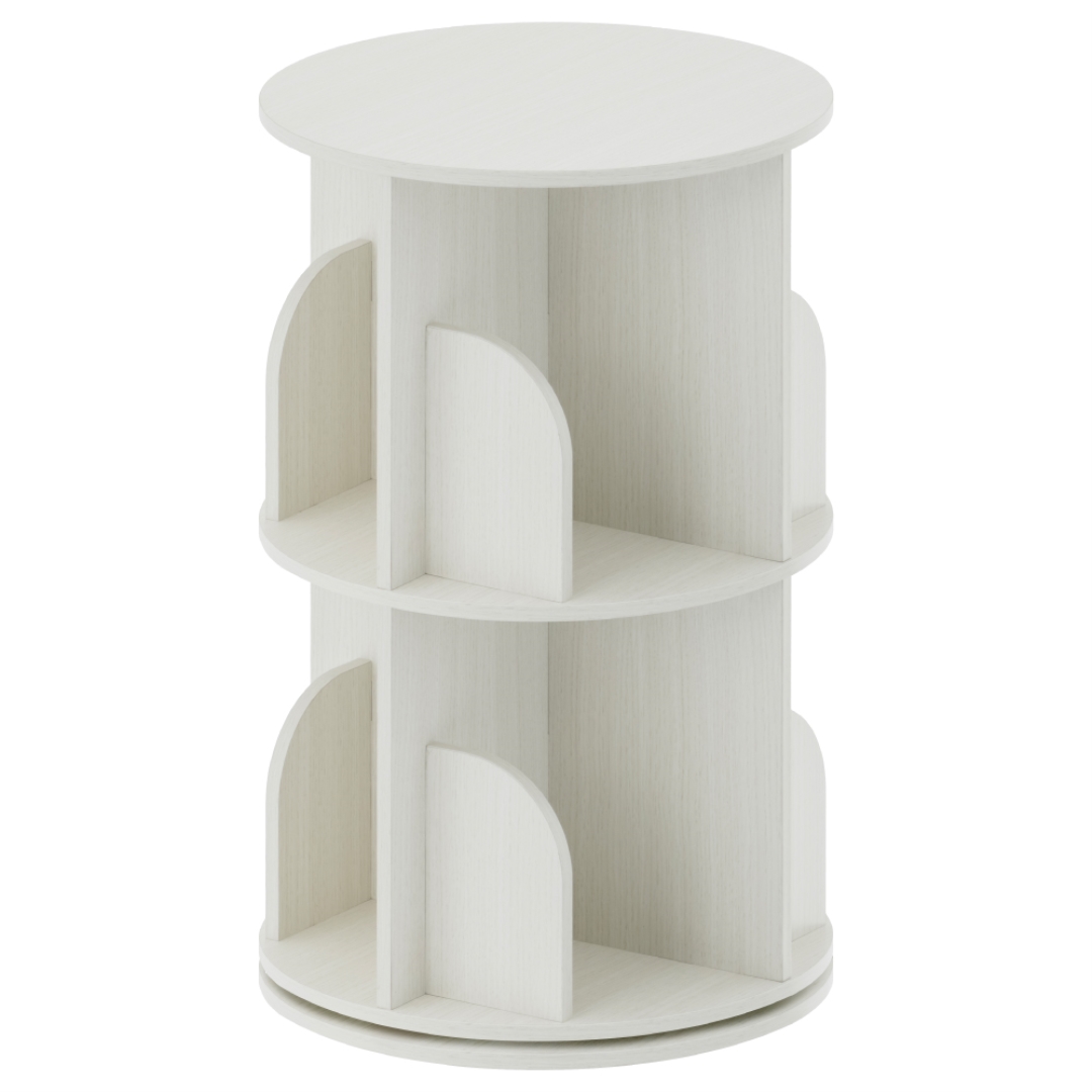 本屋さんみたいな回転本棚2段