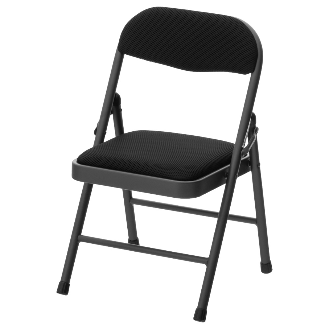 折り畳み背付きちょこっとチェア ブラック