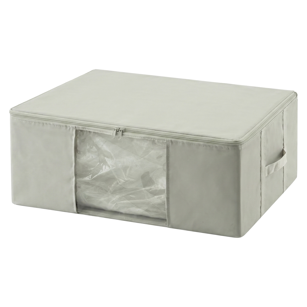 圧縮できる窓付き収納BOX M