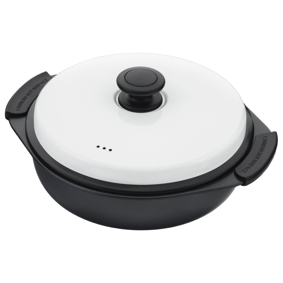 電子レンジ調理器 深型蒸しトレー付き